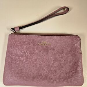 Coach Pink Wristlet Clutch